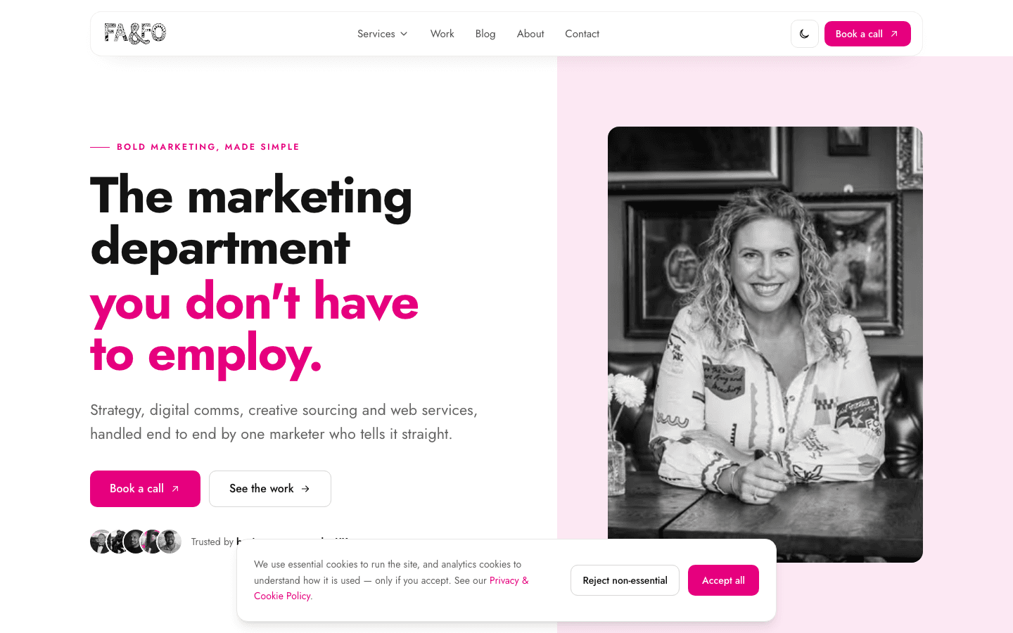 Tanya Dixon's site, built by Storifex